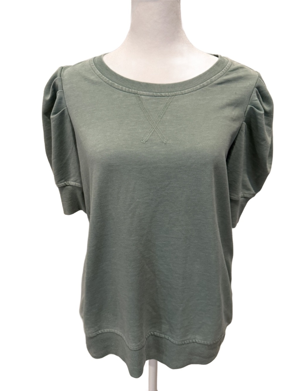 Women’s Sage Puff Sleeve Crewneck Top by Jane + Delancey. Small